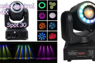 Ruchoma Głowa LED GOBO SPOT 30W + 12 LED RGB