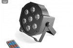 Reflektor PAR LED 7x10W RGBW DMX + Pilot Dużo