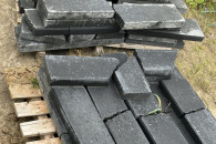 Popękane obrzeże 6x20x100 grafit za 6 zł sztuka