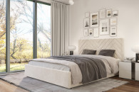 Łóżko TAPICEROWANE 160x200 BRAVO z Pojemnikiem