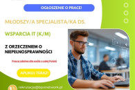 Młodszy/a Specjalista/ka ds. Wsparcia IT (K/M)