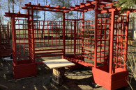 Pergola ogrodowa narożna