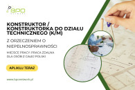 Konstruktor (K/M) do działu technicznego