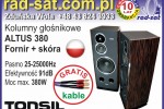 Kolumny podłogowe TONSIL ALTUS 380 FORNIR+SKÓRA
